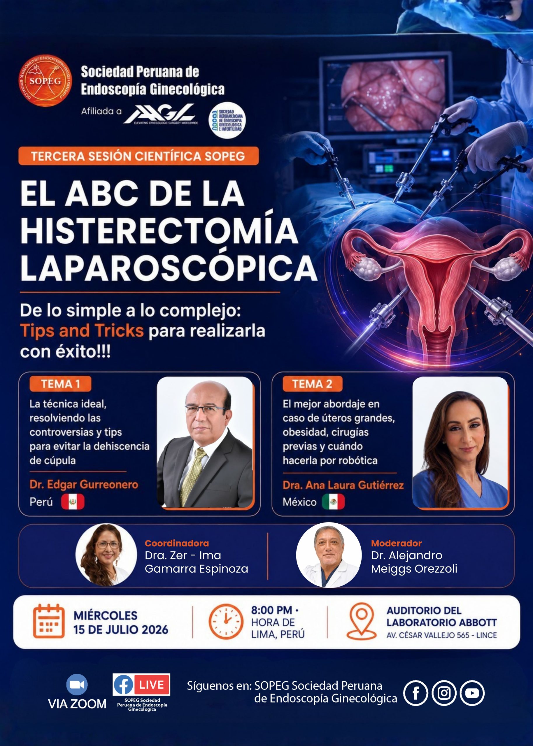 Invitación a la tercera sesión científica SOPEG